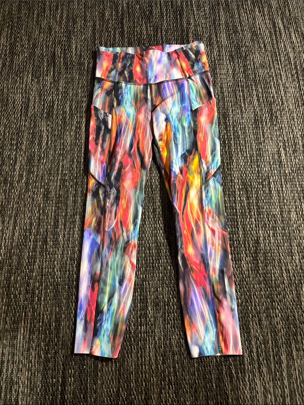Lululemon Fast and Free High-Rise Crop 23" *Non-Reflective Chroma Fusion Multi